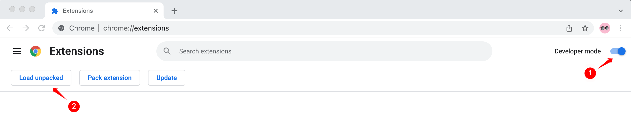 TwSwitcher chrome extension load unpacked